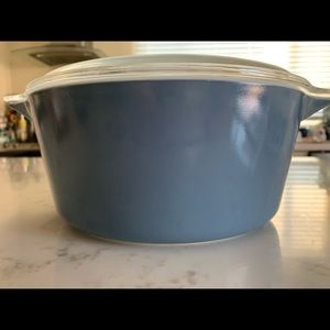 Vintage Blue Pyrex 2.5 Qt. Dish